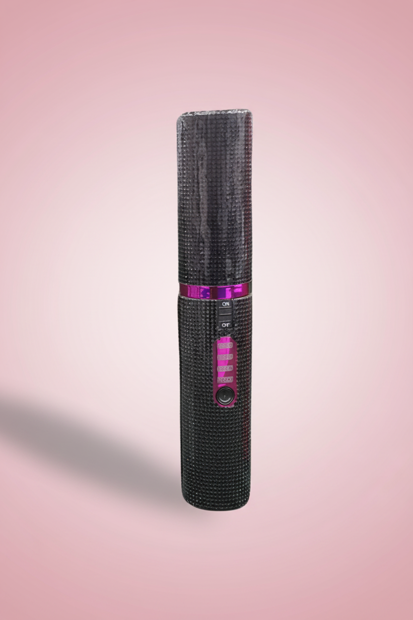 Black Straightener Pink Background